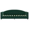 vidaXL Sof&aacute; cama sin colch&oacute;n terciopelo verde oscuro 90x200cm