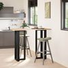 vidaXL Patas para mesa de bar en forma de T (2 unidades), color negro, 40 x 35 x (110-111) cm, acero