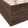 vidaXL Estructura de cama madera de ingenier&iacute;a marr&oacute;n roble 120x190 cm