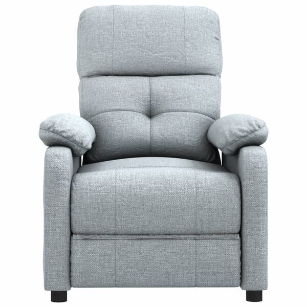 vidaXL Sill&oacute;n de masaje tela gris claro