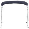 vidaXL Toldo bimini 4 arcos con paredes laterales 243x(185-198)x137 cm