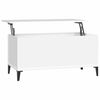 vidaXL Mesa de centro madera contrachapada blanco 90x44,5x45 cm