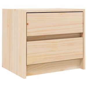 vidaXL Mesita de noche madera maciza de pino 40x31x35,5 cm