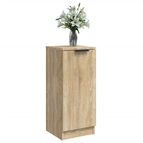 vidaXL Aparador de madera contrachapada roble Sonoma 30x30x70 cm