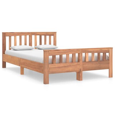 vidaXL Estructura de cama de madera maciza de teca 120x200 cm