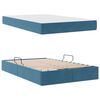 vidaXL Cama con almacenamiento y colchón Azul 120 x 190 cm Terciopelo