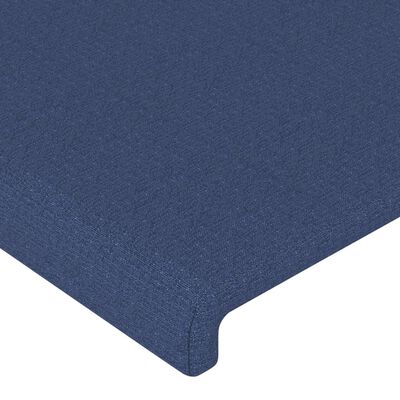 vidaXL Cabecero de tela azul 100x5x78/88 cm