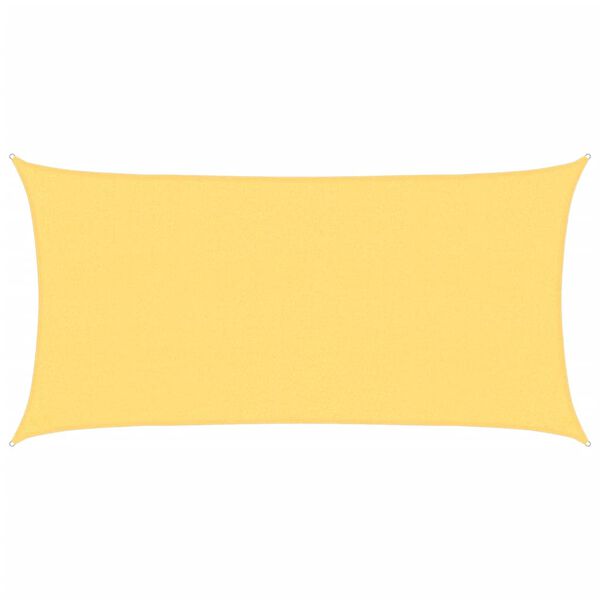vidaXL Toldo de vela HDPE beige 160 g/m² 2x3,5 m