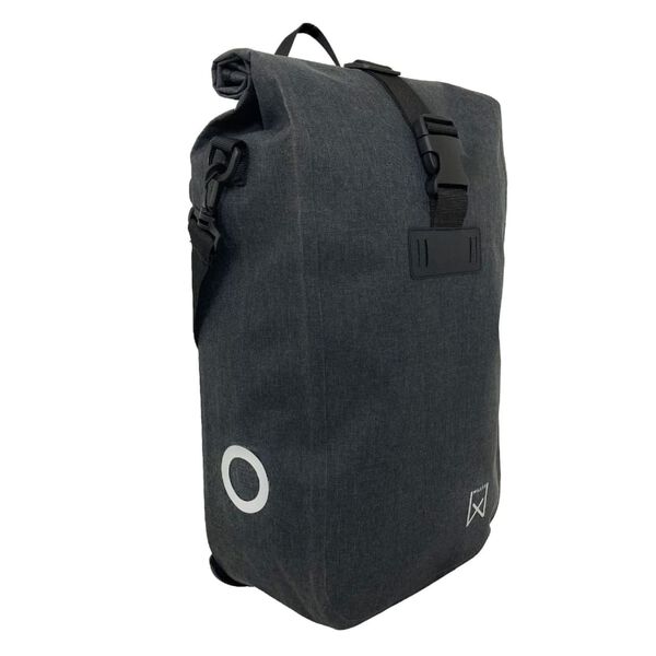 Willex Alforja de bicicleta impermeable gris 17 L