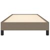 vidaXL Estructura de cama sin colchón tela taupe 90x200 cm