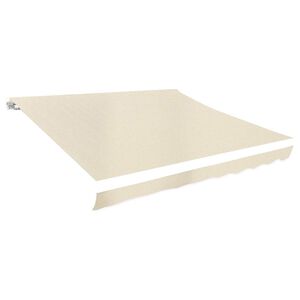 vidaXL Toldo de lona color crema 3x2,5 m sin armaz&oacute;n