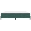 vidaXL Cama tipo Box Spring con colch&oacute;n Verde oscuro 200 x 200 cm tela