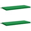 vidaXL Cojines para bancos SOEST 2 uds. 100% Poli&eacute;ster Verde