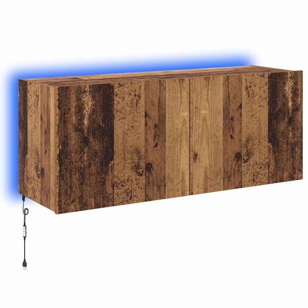 vidaXL Mueble de TV Montado en la Pared Madera Vieja 100 x 35 x 41 cm