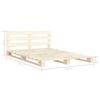vidaXL Estructura cama palets sin colch&oacute;n madera maciza pino 140x200cm