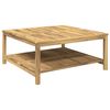 vidaXL Mesa de centro Blanqueado 100,5 x 98 x 45 cm