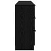 vidaXL Aparador con caj&oacute;n 3 pcs Roble Negro 181 x 30 x 70 cm