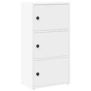 vidaXL Estanter&iacute;a de madera de ingenier&iacute;a blanca 40x24x77 cm