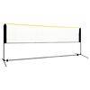 vidaXL Red de b&aacute;dminton ajustable metal 400x103x94-158 cm