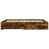 vidaXL Cama con cajones madera de ingenier&iacute;a roble ahumado 160x200 cm