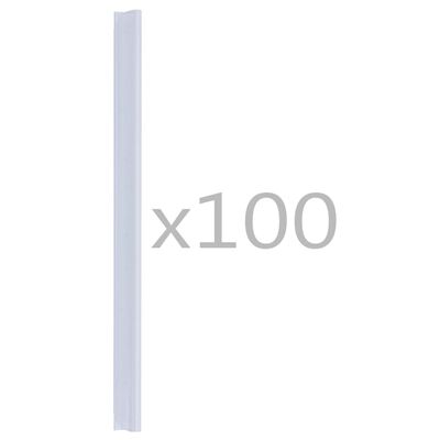 vidaXL Clips para malla de jardín 100 unidades PVC transparente