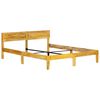 vidaXL Estructura de cama sin colch&oacute;n madera maciza de mango 180 cm