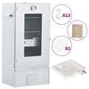 vidaXL Horno ahumador de BBQ con generador humo fr&iacute;o acero galvanizado