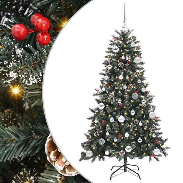 vidaXL &Aacute;rbol de Navidad artificial Verde 150 cm PVC, Pl&aacute;stico y Acero