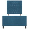 vidaXL Cama tipo Box Spring Azul Oscuro 90 x 200 cm Terciopelo