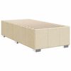 vidaXL Cama box spring con colch&oacute;n tela color crema 80x200 cm