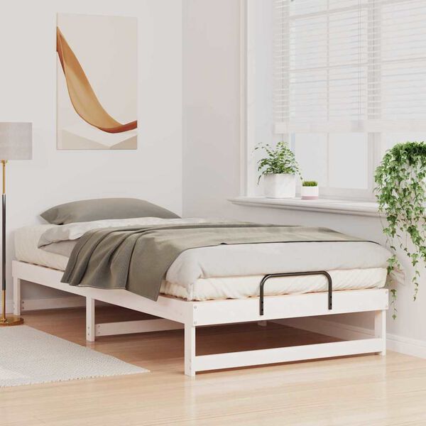 vidaXL Estructura de cama 100 x 200 cm Madera de pino macizo