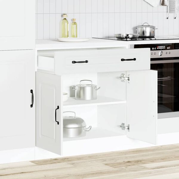 vidaXL Mueble bajo de cocina Kalmar madera de ingenier&iacute;a blanca