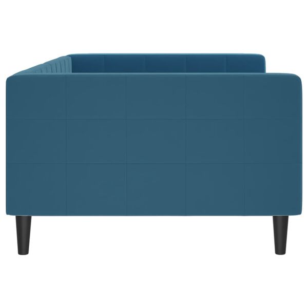 vidaXL Sofá cama sin colchón terciopelo azul 100x200 cm