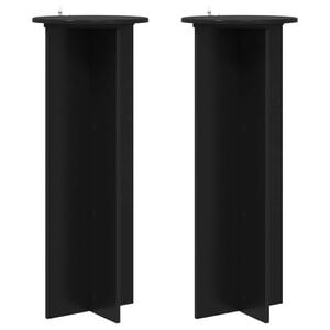 vidaXL Soporte de plantas 2 uds. Negro &Oslash;40 x 100 cm