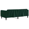 vidaXL Sof&aacute; cama sin colch&oacute;n terciopelo verde oscuro 100x200 cm
