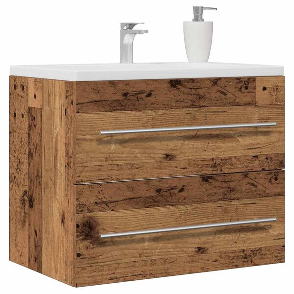 vidaXL Mueble de ba&ntilde;o para lavabo de madera antigua 60x38,5x48 cm