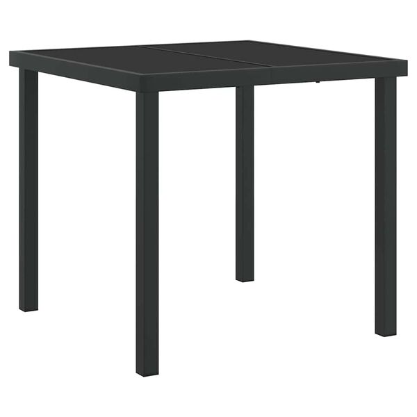 vidaXL Conjunto de Comedor de Jard&iacute;n 3 pcs Negro