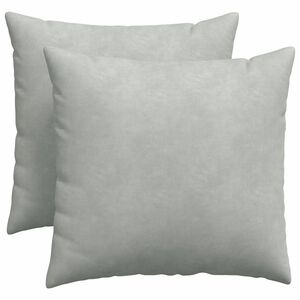 vidaXL Cojines de sof&aacute; 2 pcs Gris Claro 50 x 50 cm Tela de pana