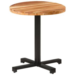 vidaXL Mesa de bistr&oacute; redonda madera maciza de mango &Oslash;70x75 cm