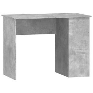 vidaXL Escritorio de madera contrachapada gris hormig&oacute;n 100x55x75 cm
