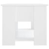 vidaXL Mesa de centro madera de ingeniería blanco 79x49x41 cm