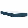 vidaXL Cama box spring con colch&oacute;n terciopelo azul oscuro 100x200 cm