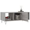 vidaXL Mesa de centro madera contrachapada gris Sonoma 102x50x40 cm