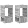 vidaXL Mesa Auxiliar 2 uds. Gris Sonoma 30 x 30 x 56 cm