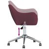 vidaXL Sillas de comedor giratorias 6 unidades tela morada