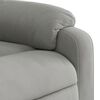 vidaXL Sill&oacute;n el&eacute;ctrico reclinable elevable tela microfibra gris claro