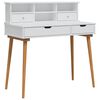 vidaXL Conjunto de Mesa de Tocador FAUSKE 2 uds. Blanco