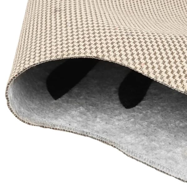 vidaXL Alfombra lavable antideslizante cebra blanco y negro 120x170 cm