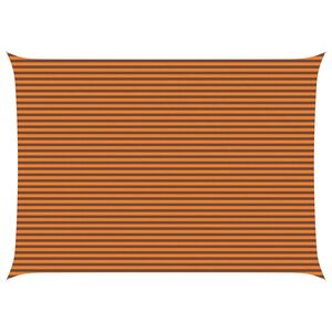 vidaXL Toldo Vela de Sombra Naranja y Marr&oacute;n 7 x 5 m