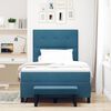 vidaXL Cama tipo Box Spring Azul oscuro 120 x 190 cm Terciopelo
